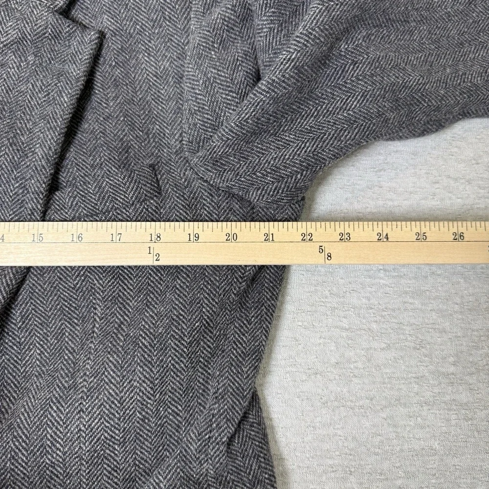 Vintage American Trend Men's Blazer Sport Coat 44R Gray Tweed Lambswool USA Made